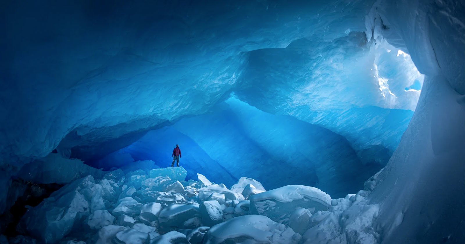 Photos of Majestic Ice Caves Hidden in the Canadian Rockies