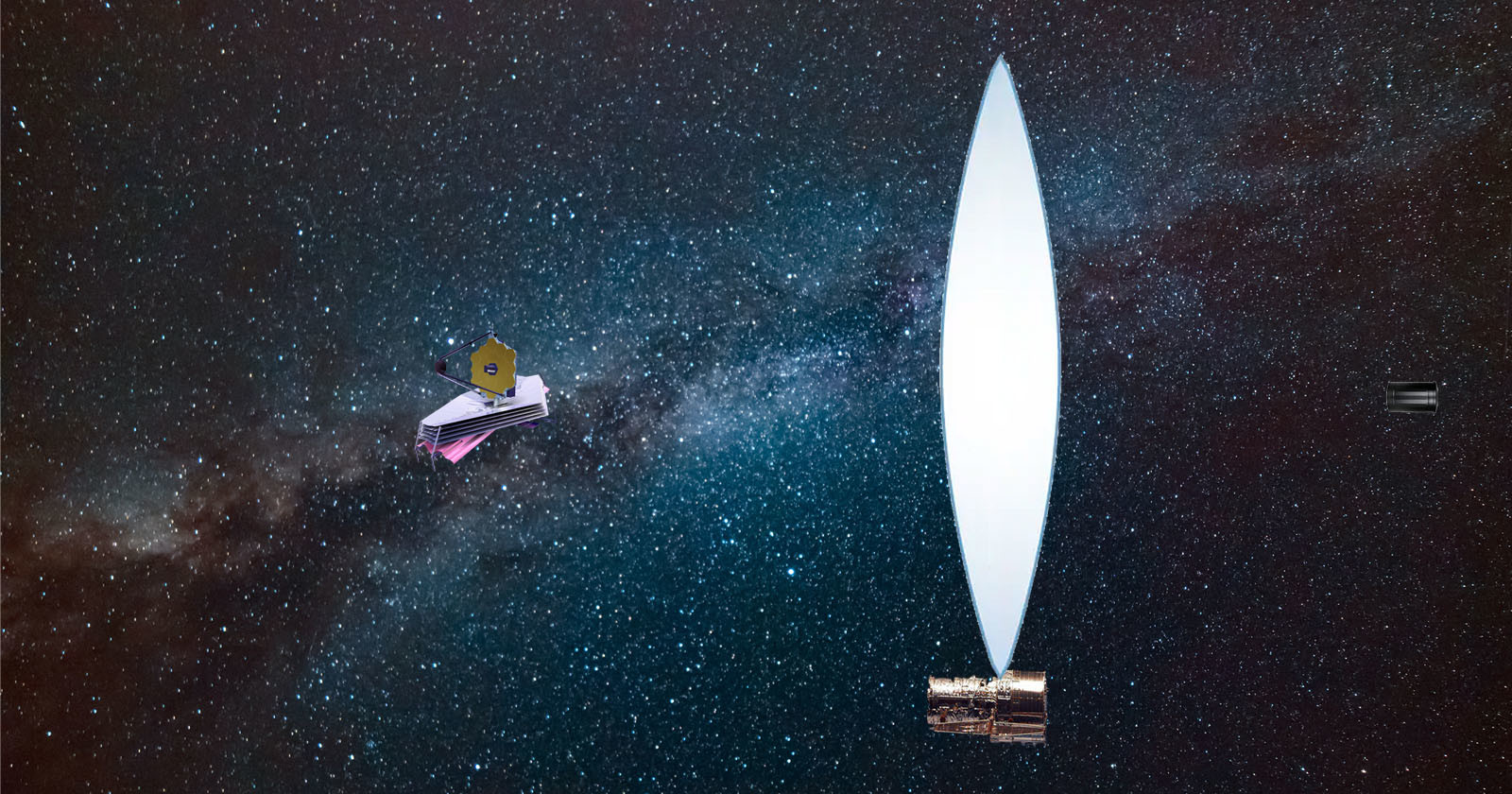 NASA Liquid Lens Space Telescope Could be 100 Times the Size of Webb