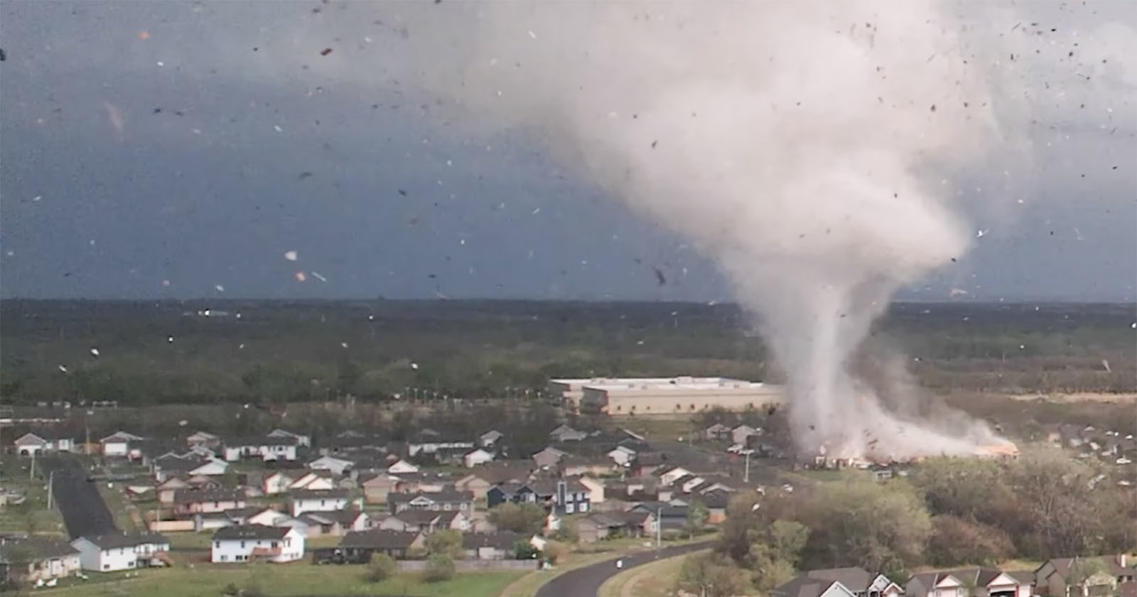  drone camera captures devastating tornado from air 