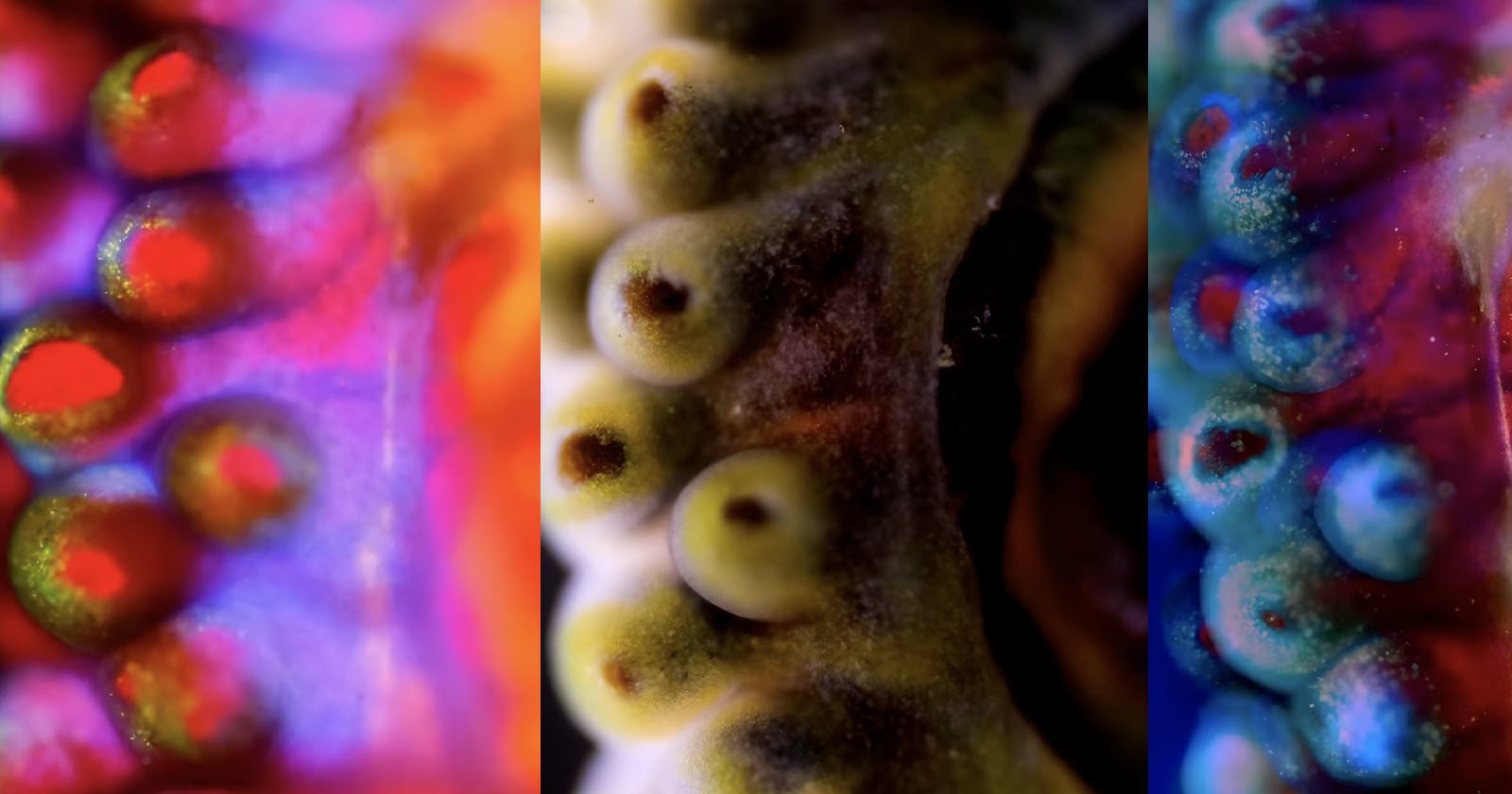  microscopic footage coral reveals colorful symbiotic relationship 