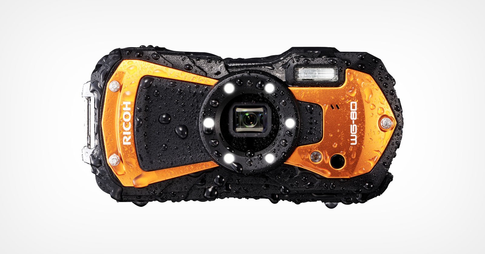  ricoh wg-80 ultra-rugged point-and-shoot built-in lights 