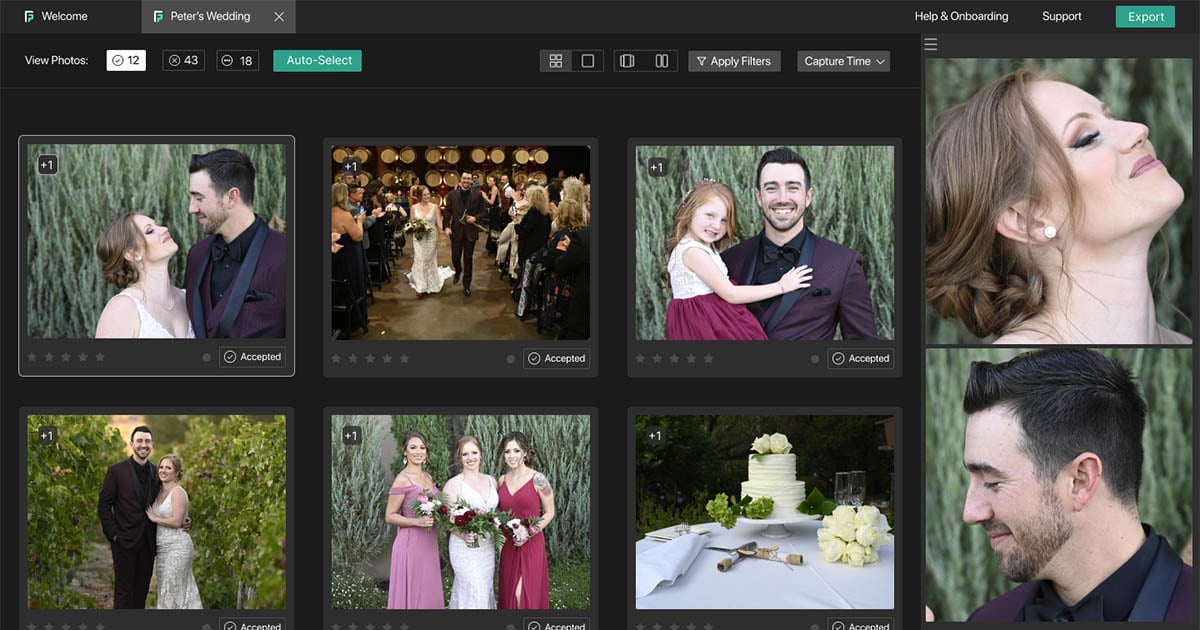 FilterPixel Photo Culling AI Software Increases Workflow Productivity by 75%