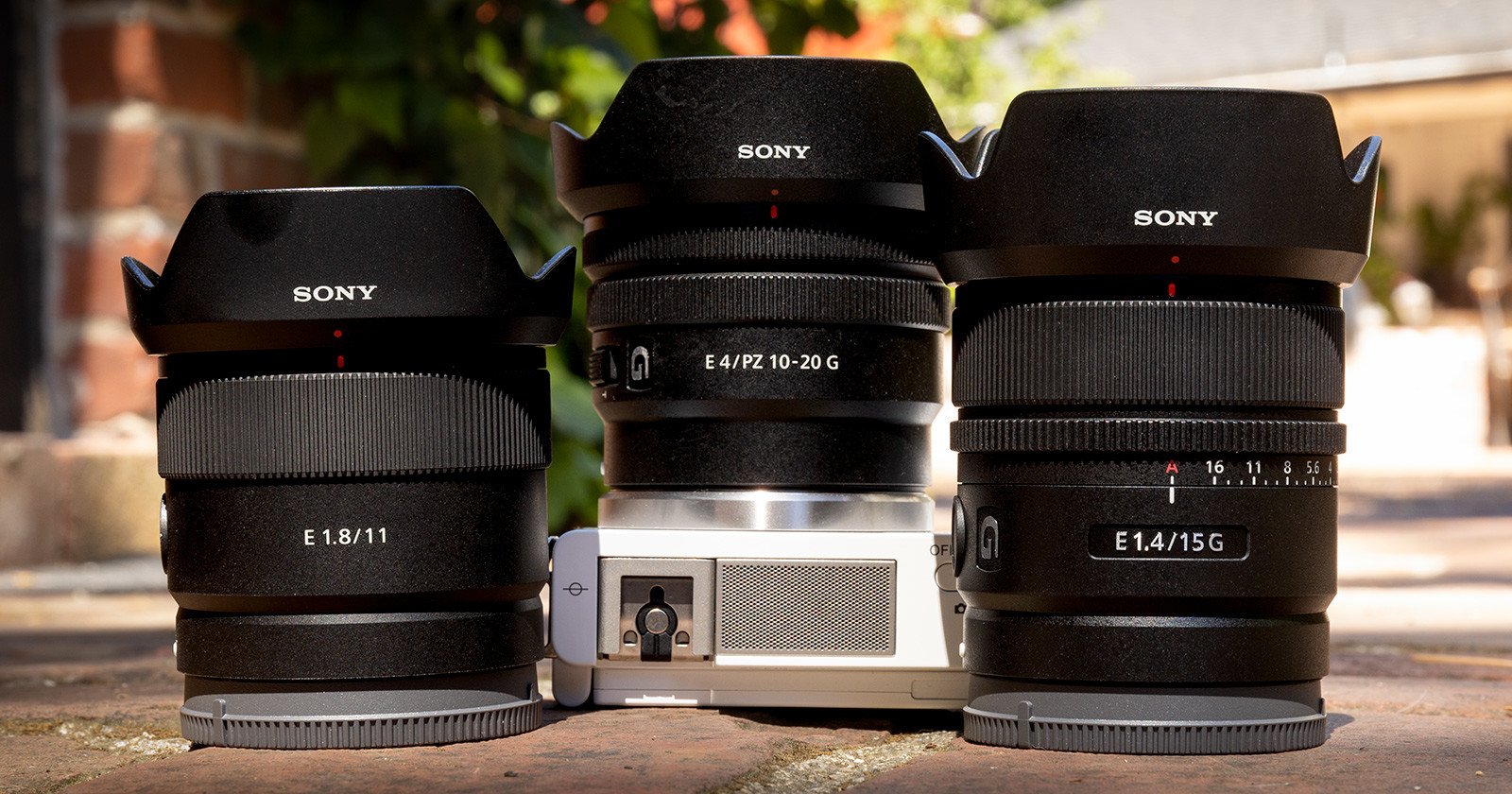 Sony Unveils Three APS-C Lenses for Hybrid Photo/Video Shooters