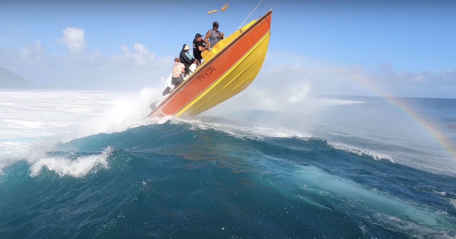  video shows two photographers thrown airborne giant wave 