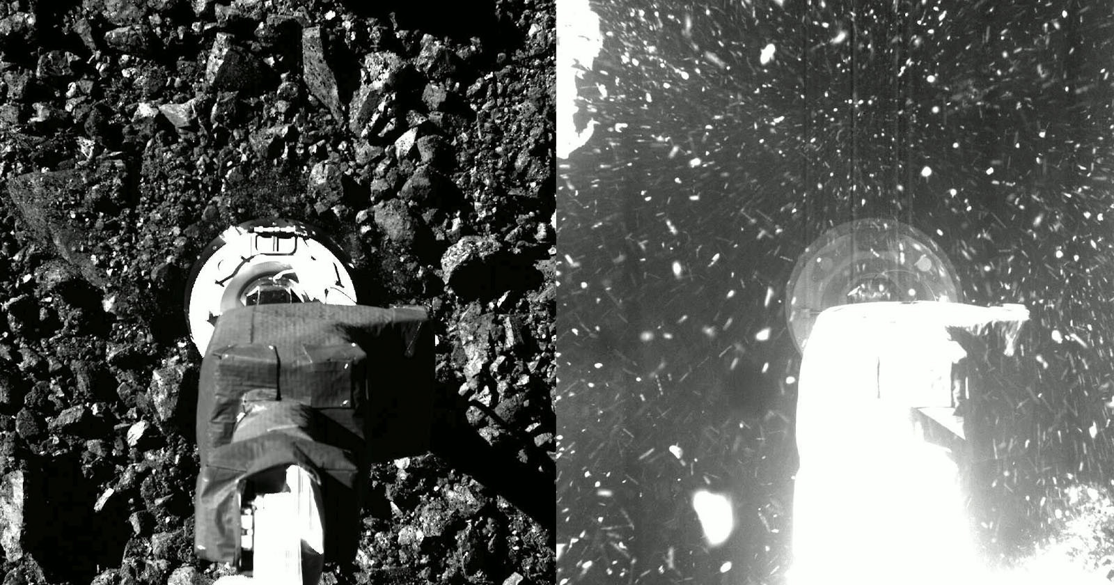 nasa footage shows asteroid surface like 
