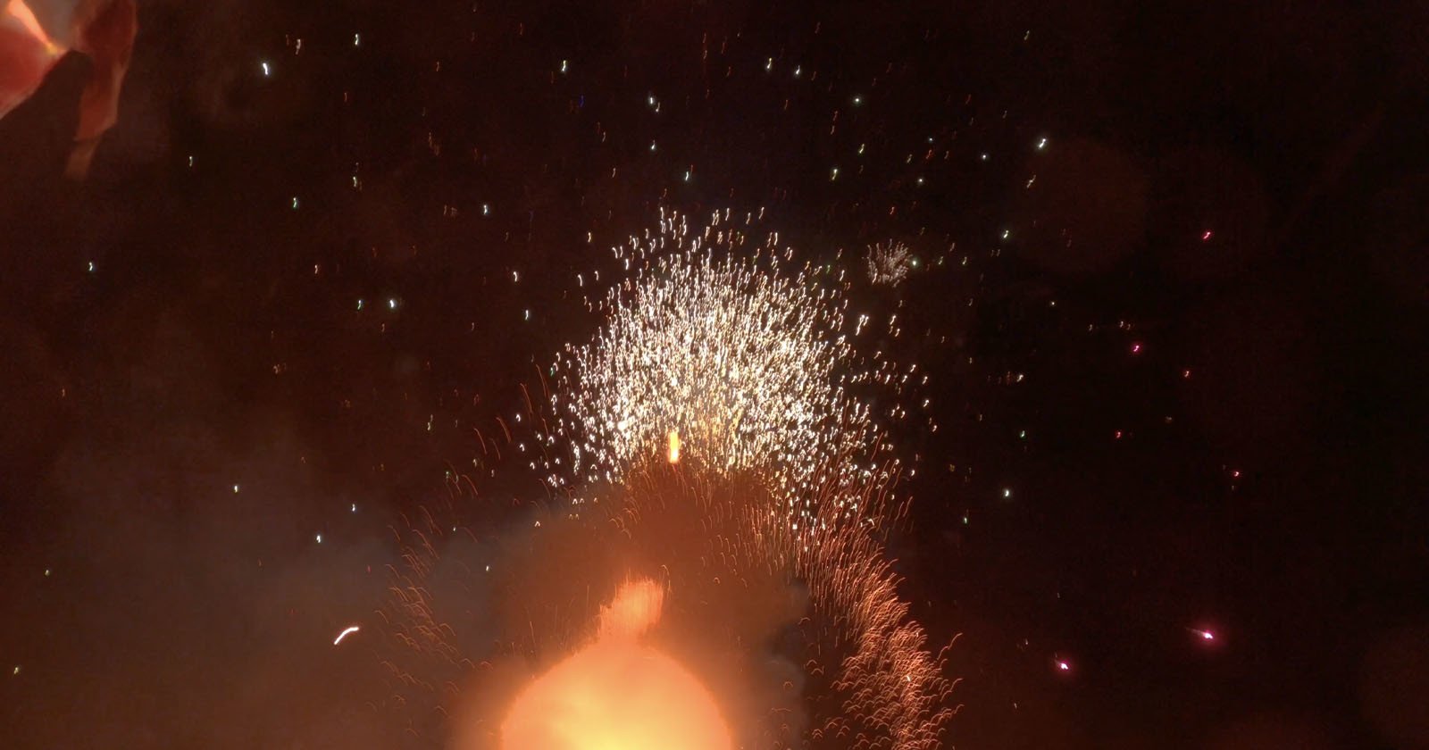  rare footage shows firework show seen from 