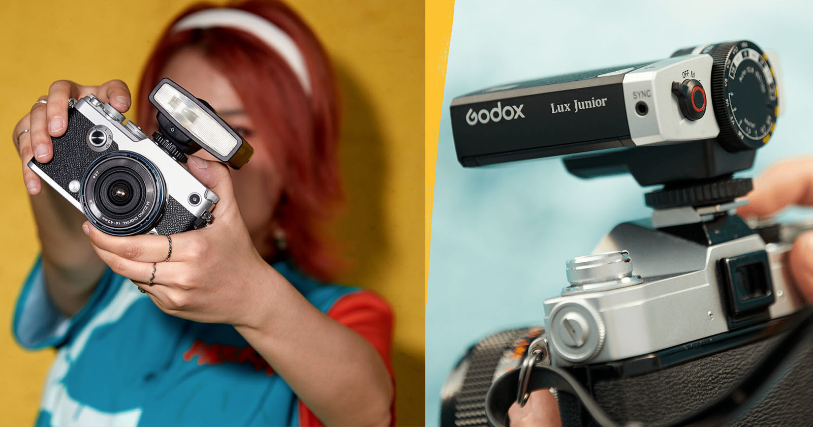  godox lux junior retro-inspired on-camera flash 