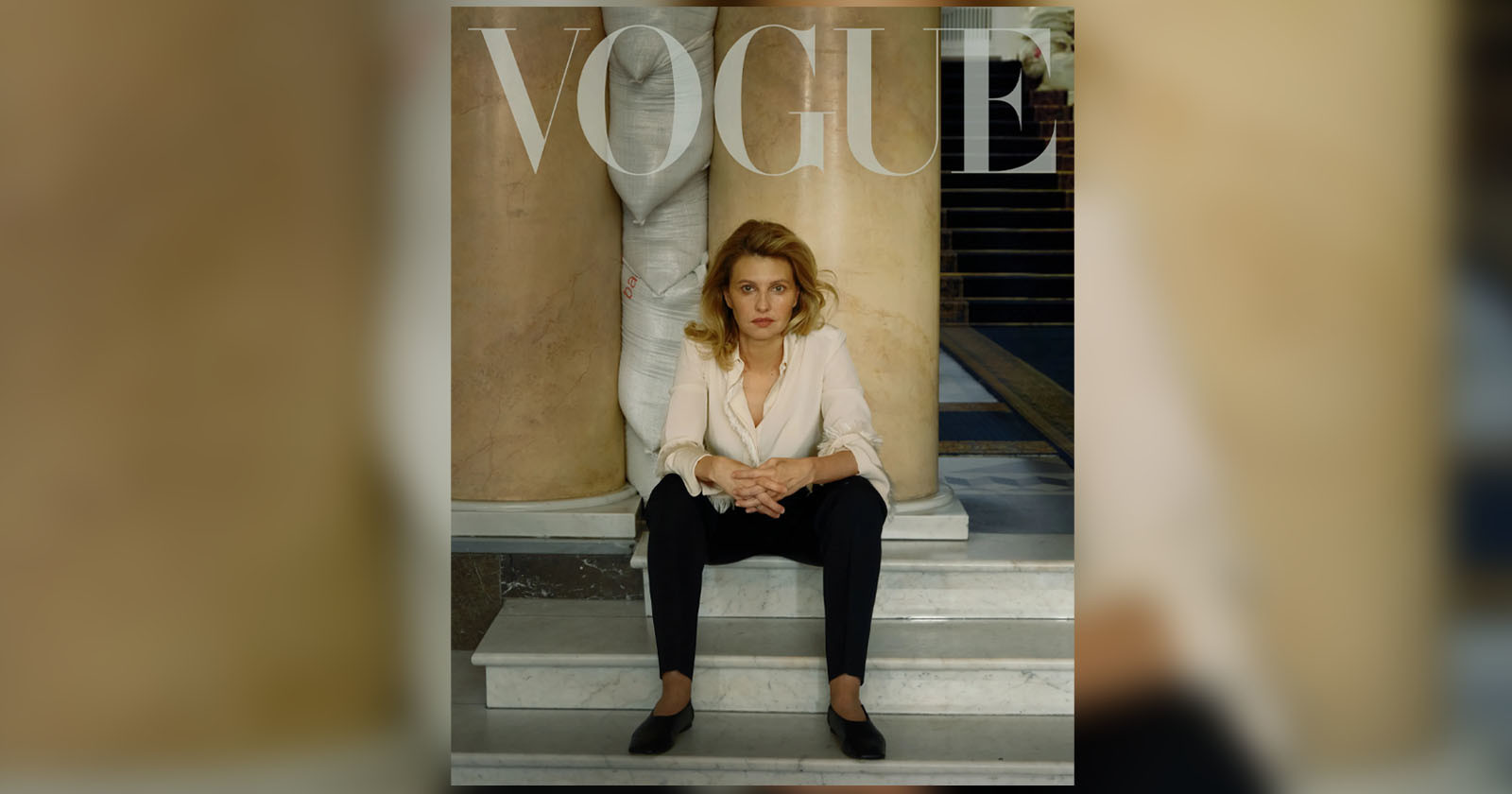 Zelenskas Vogue Photoshoot Sparks Sit Like A Girl Photo Trend