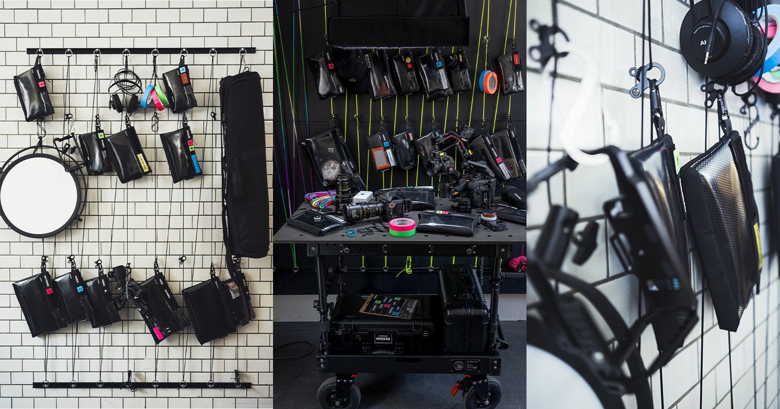 The CRDWALL is a Dynamic Wall-Based Photo Gear Storage System
