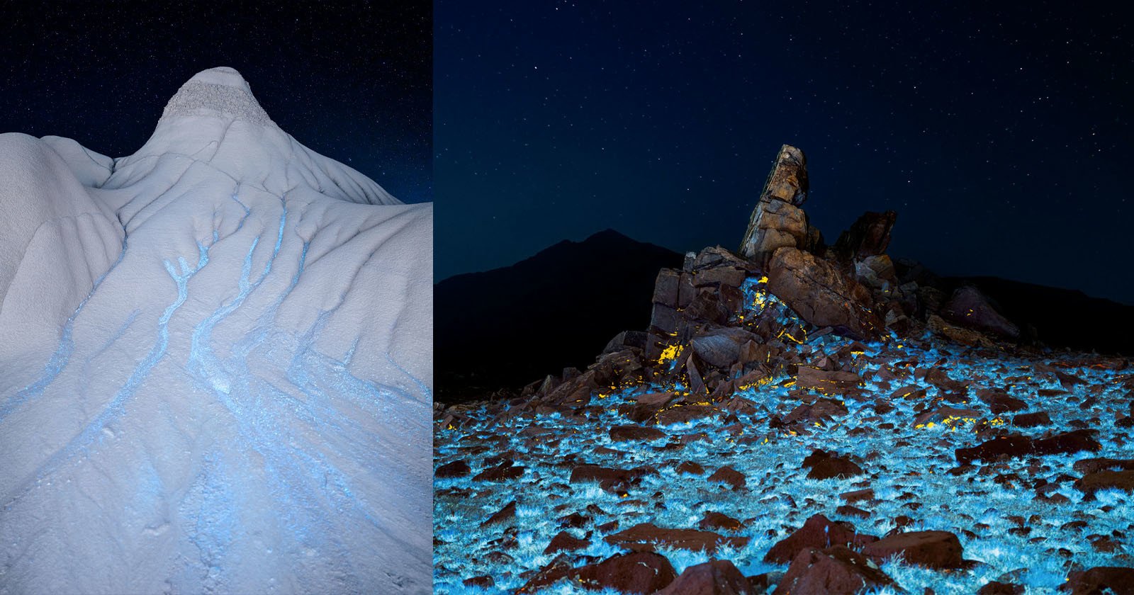 Desert Photos Illuminated by UV Light Look Straight Out Science Fiction