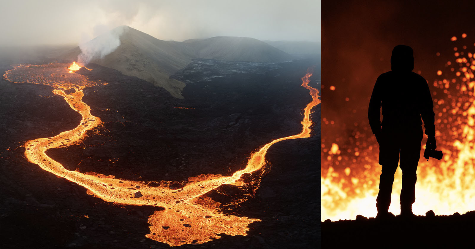  breathtaking film photos iceland recent volcanic eruption 