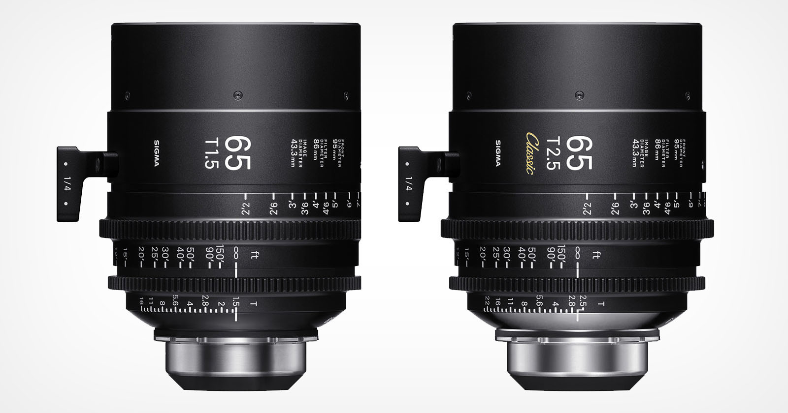 Sigma Developing 65mm T1.5 and 65mm T2.5 Full-Frame Cine Primes