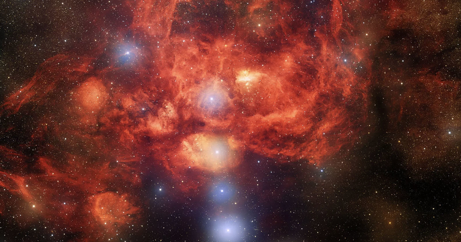 Dark Energy Camera Captures 570MP Image of Star-Forming Lobster Nebula