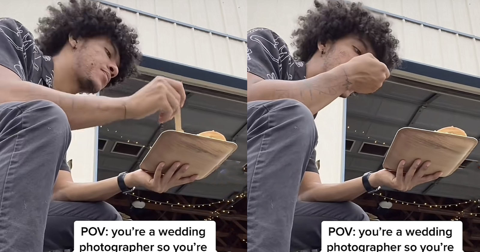  wedding photographer eating alone sparks debate how they 