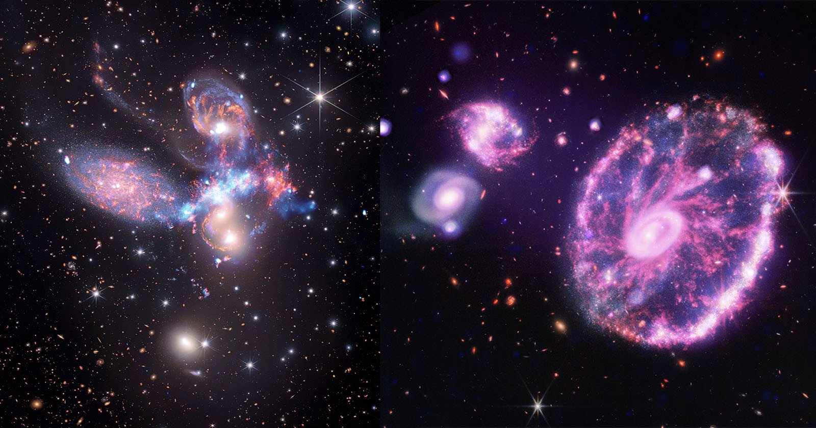 Combined Power: Chandras X-Ray Data Added to James Webbs Photos