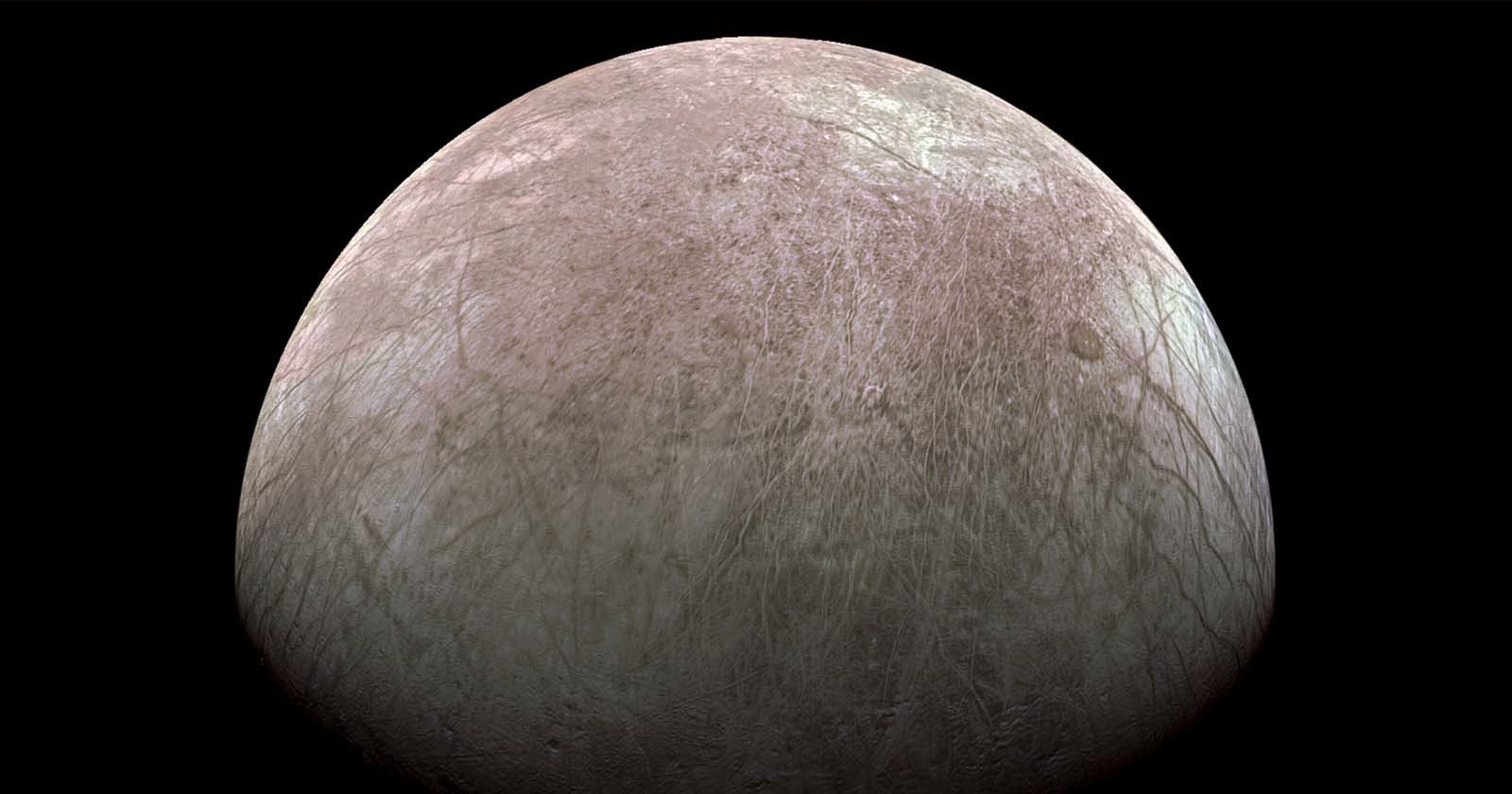 Newly Processed Images of Europa Show Details of the Icy Moon