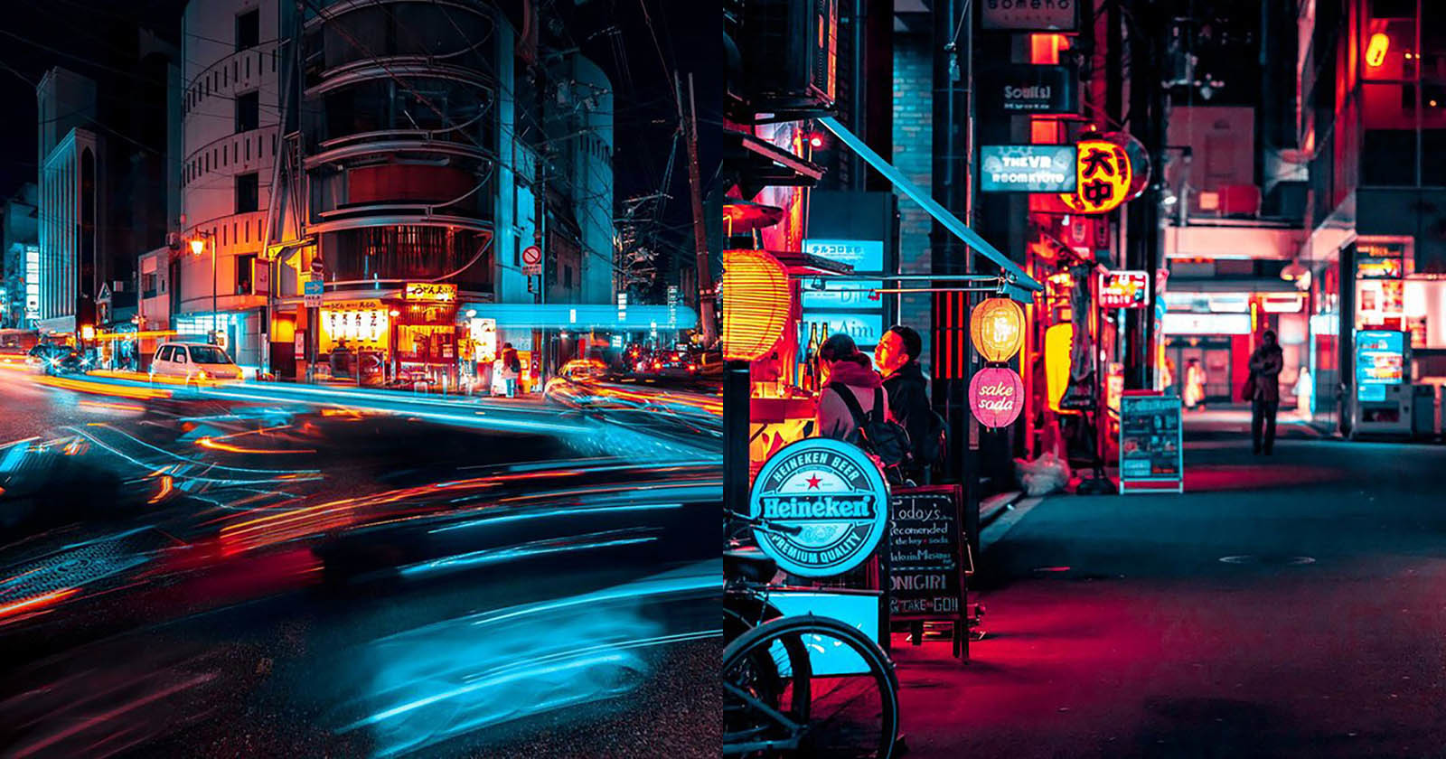  photographer captures neon beauty kyoto night 