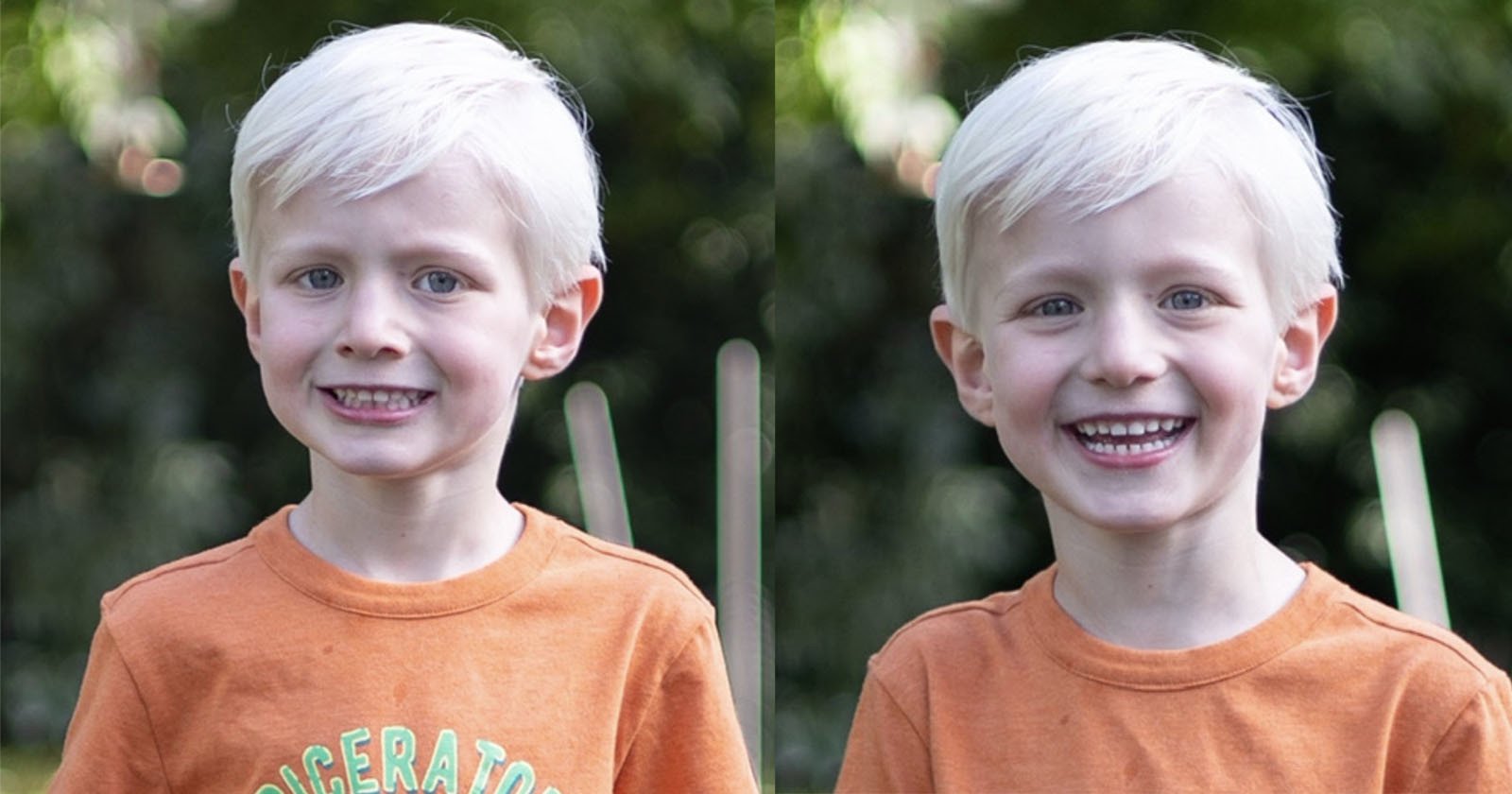 Dad Discovers Magic Word for Getting His Son to Smile in Photos