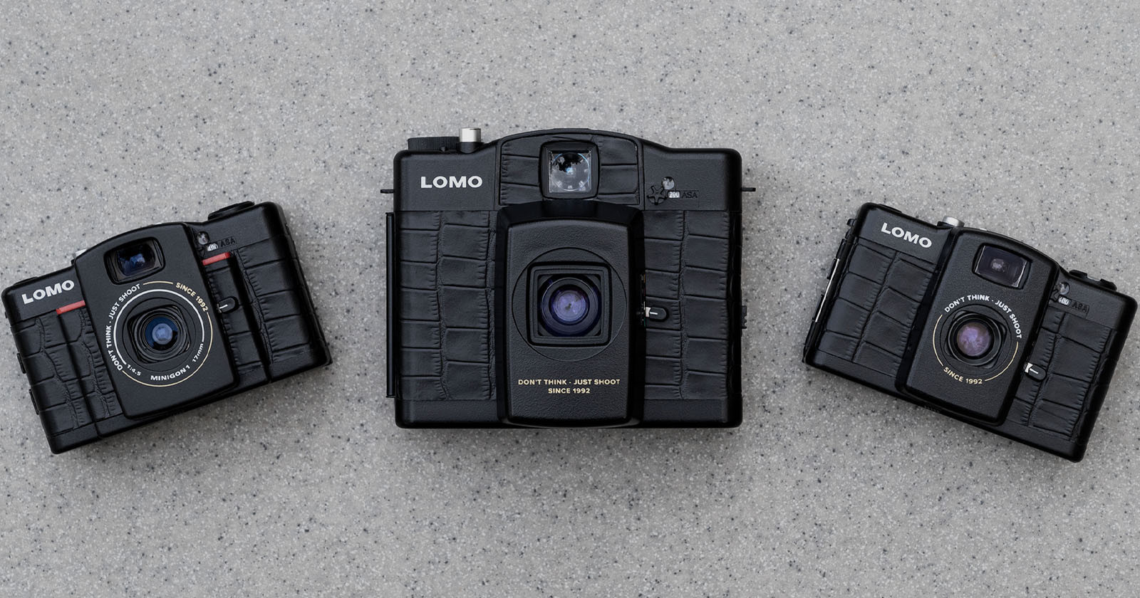  lomography leather wraps three lc-a film cameras 