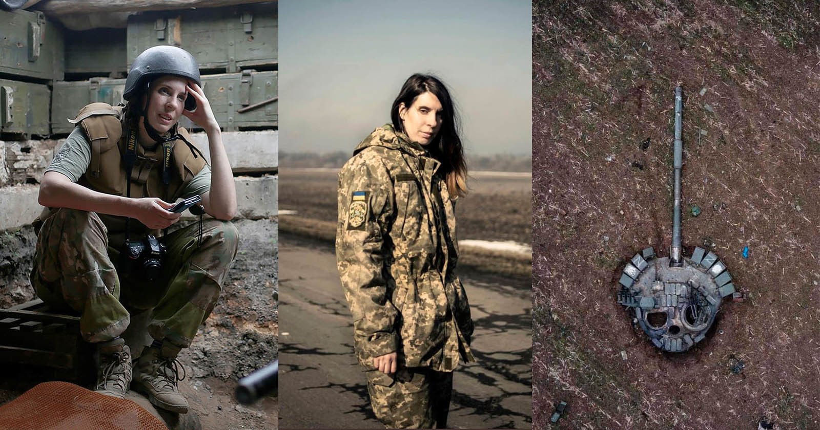  female ukrainian soldier behind iconic invasion photos 