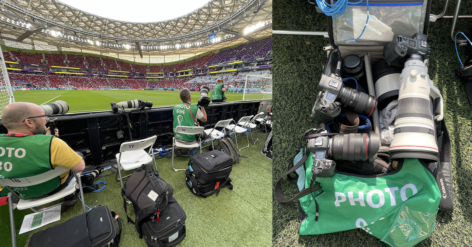  what world cup photographer camera bag 
