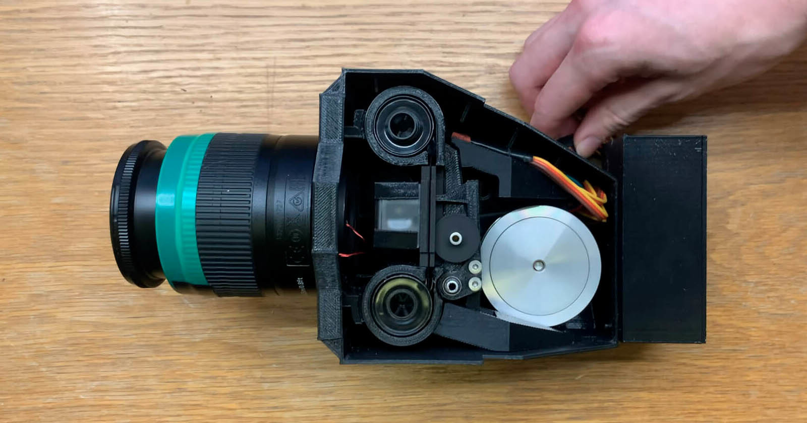  college student makes 3d-printed movie camera takes 