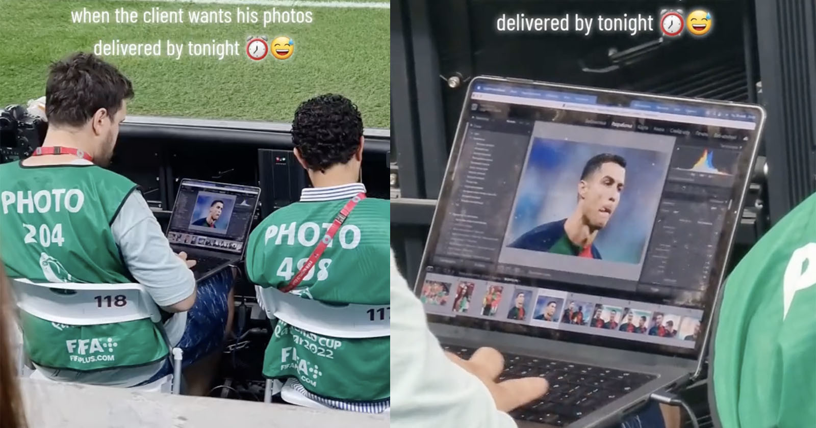 TikTok Amazed Pro Photographer Can Edit Ronaldo Picture on a Trackpad