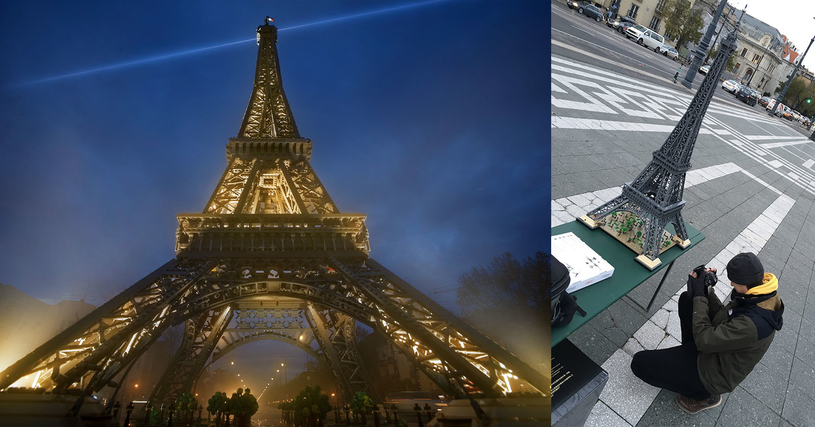 Photographer Uses 10K Lego Pieces to Make a Super-Realistic Eiffel Tower