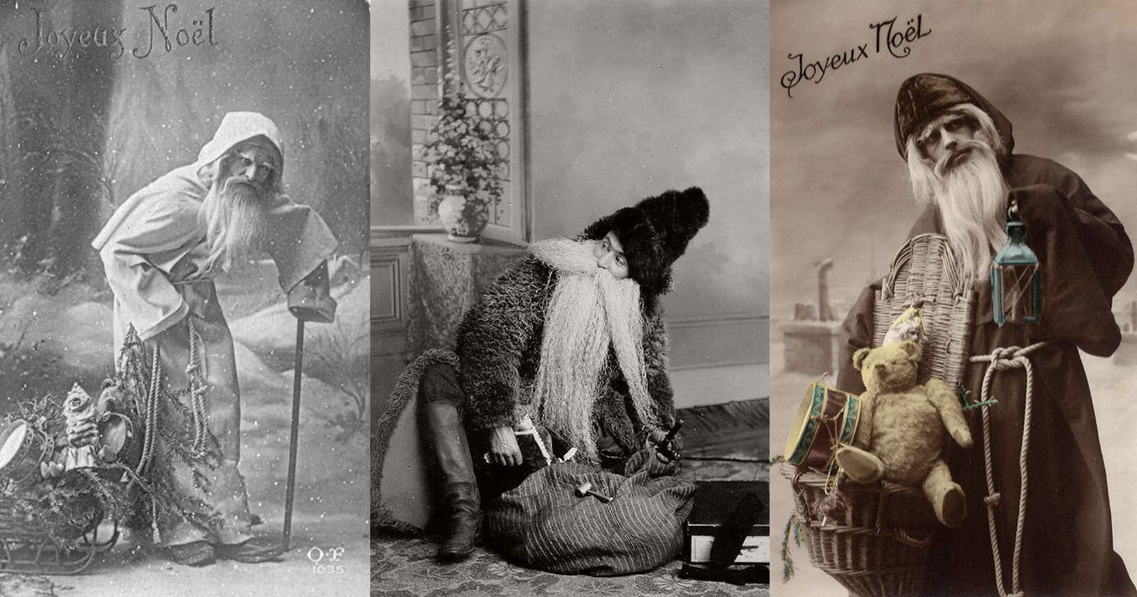  creepy 19th-century photos show what santa claus used 