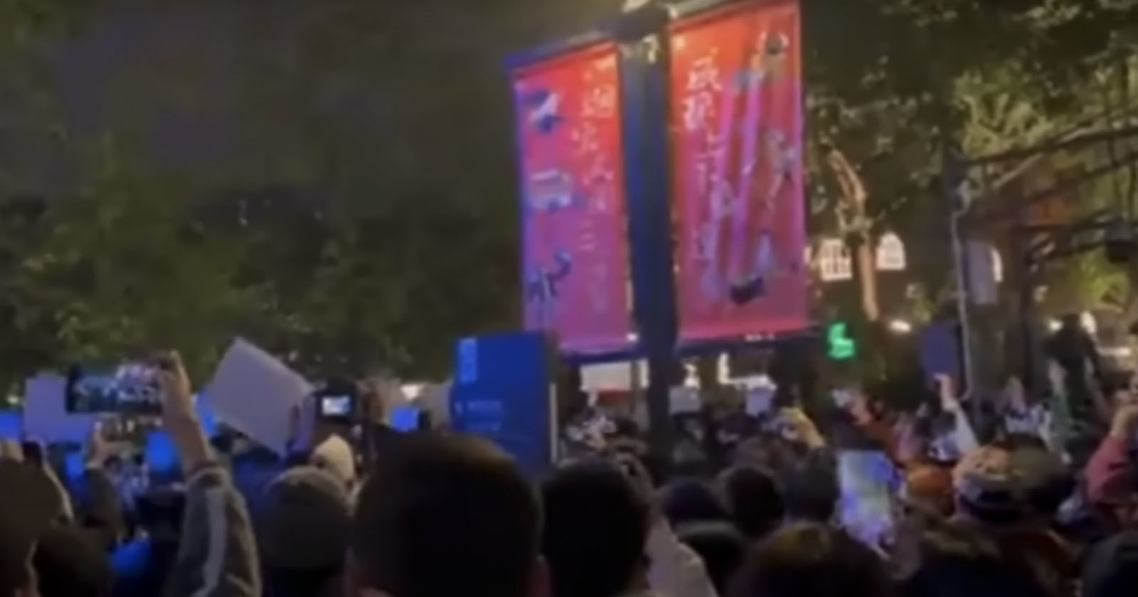 chinese protestors are flipping videos using filters 