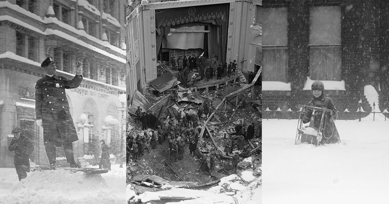 The Deadly Snowstorm of 22: Historic Photos of Blizzard from 100 Years Ago