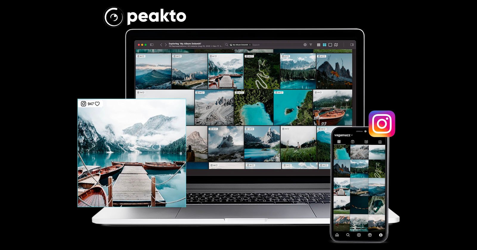 MacOS Photo Organizer Peakto is Now Compatible with Instagram