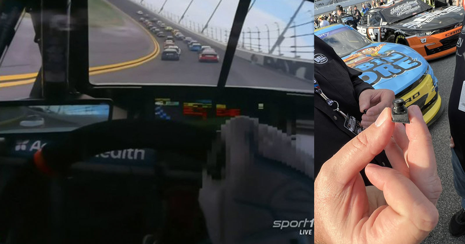 NASCAR Rolls Out Tiny Drivers Eye Camera, But Blurs Part of the Image