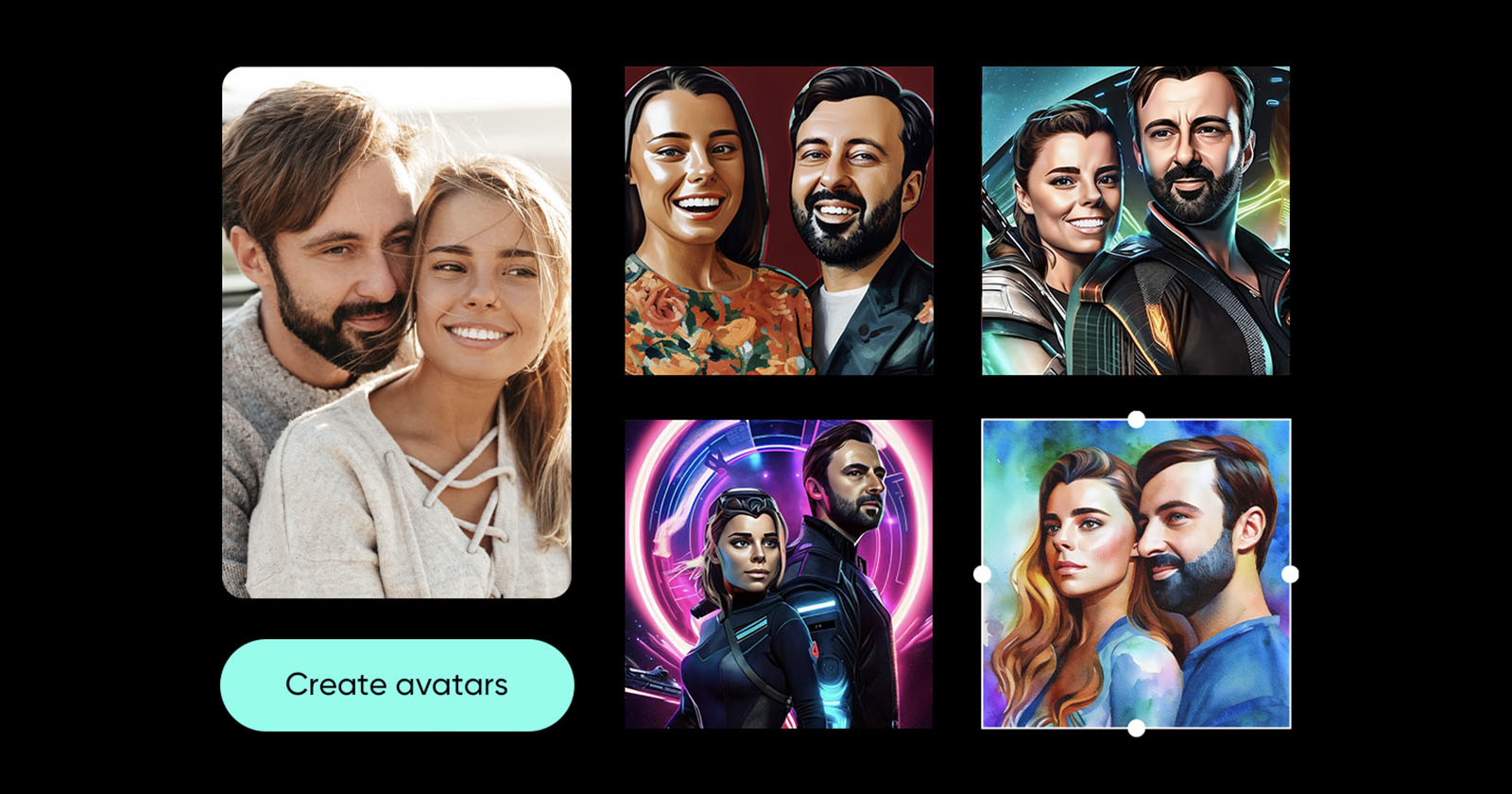 Picsart is the First Major Editor Able to Generate Two AI Avatars in One Image