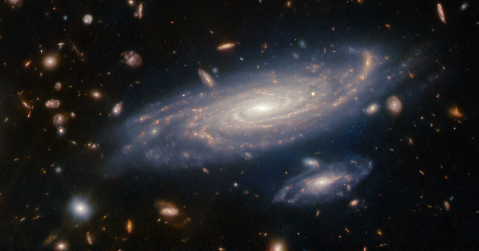  webb telescope photographs milky way-like spiral galaxy 