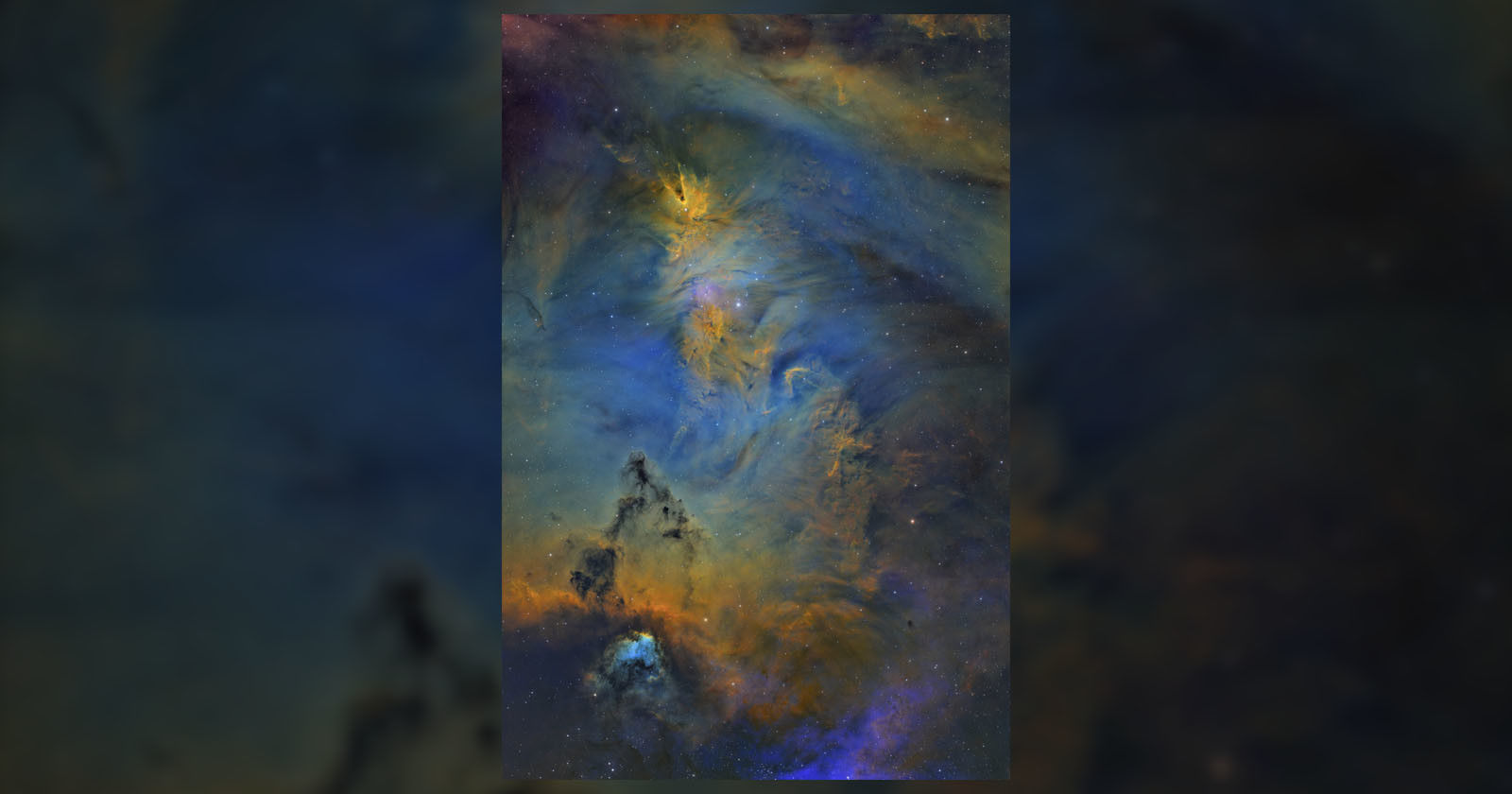  gorgeous photo distant nebula took hours capture 