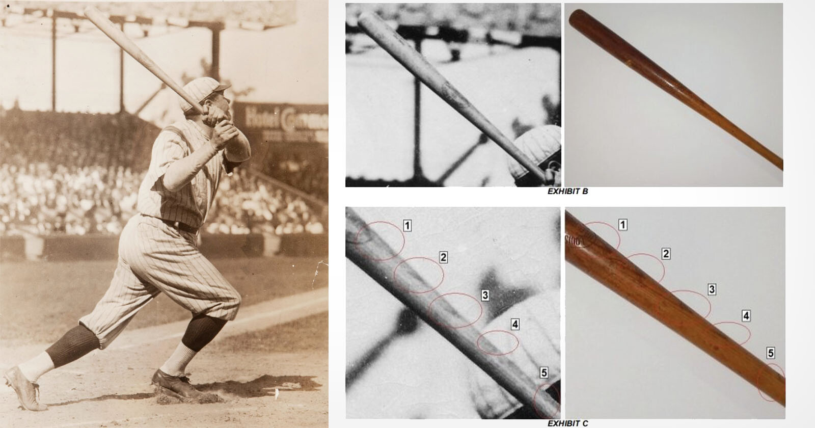 Babe Ruth Baseball Bat Breaks Auction Sale Record Thanks to Photo Evidence