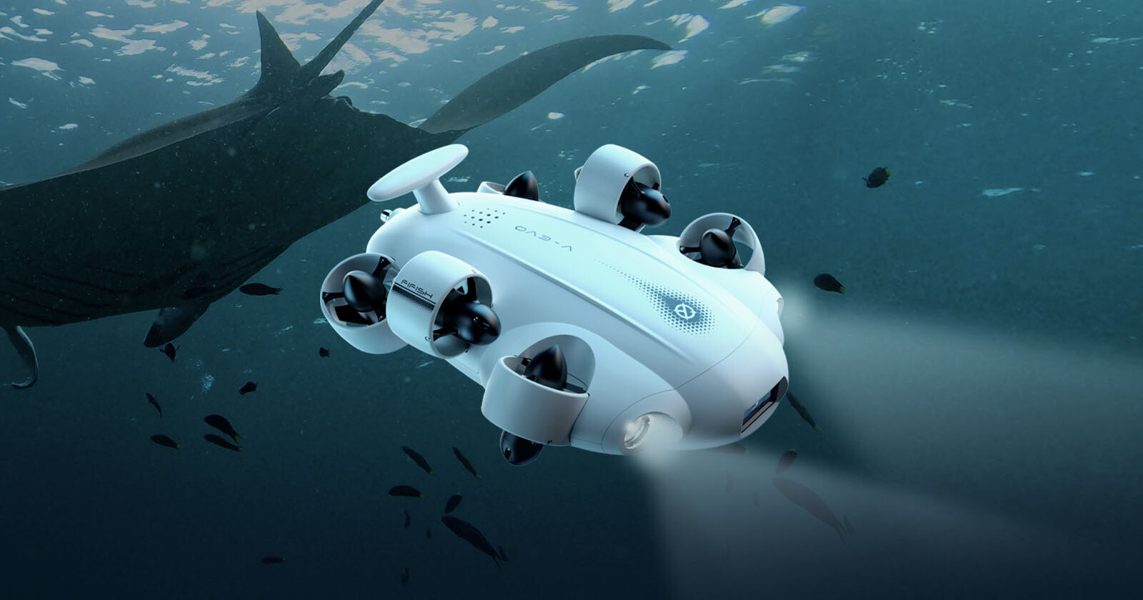  fifish v-evo first all-in-one underwater drone 