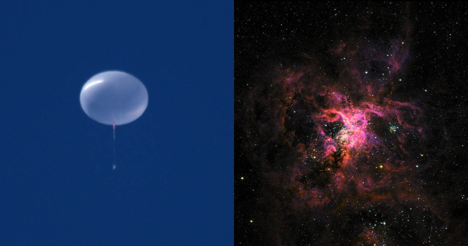 SuperBIT Telescope Captures Space from a Stadium-Sized Balloon