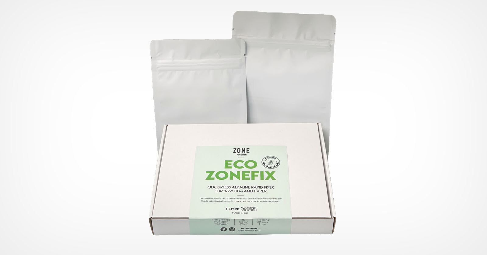 Eco Zonefix is a New Powered Earth-Friendly Rapid Fixer for Film and Paper