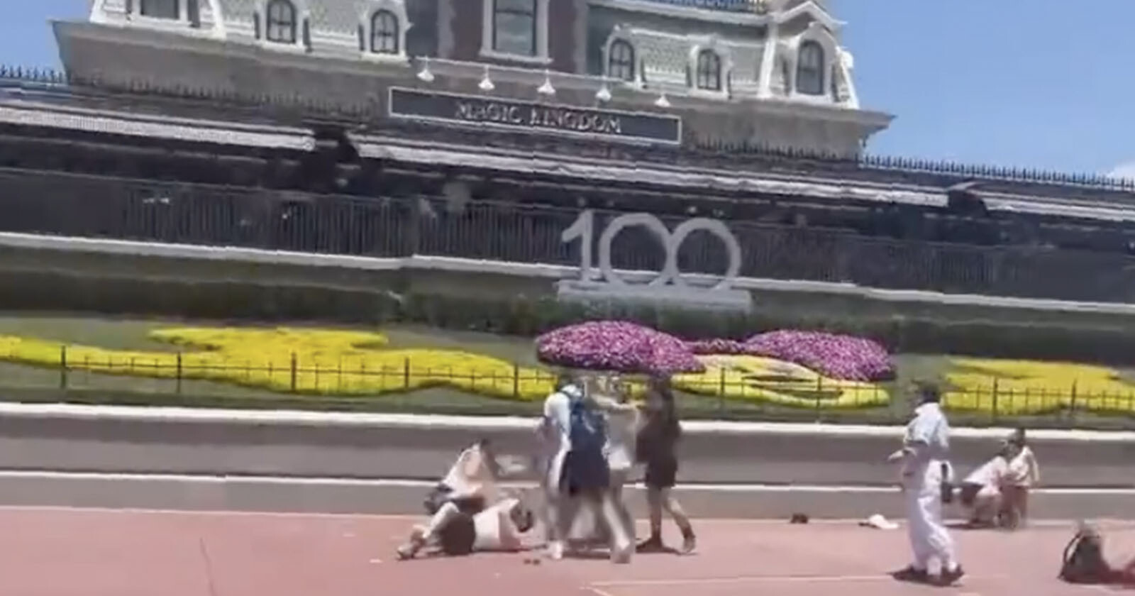  two families brawl over photo opportunity disney world 