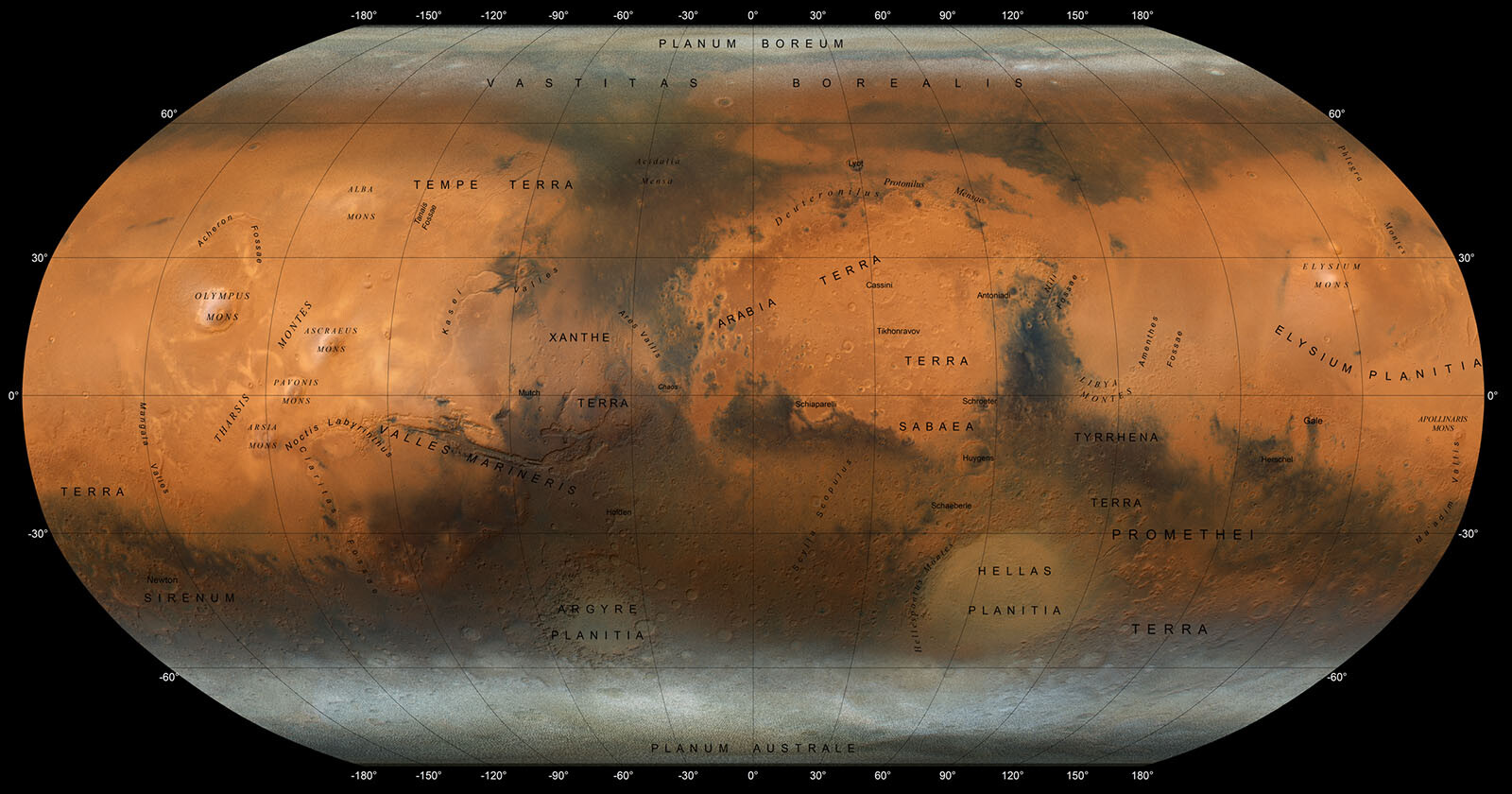  researchers have created incredibly detailed global map mars 