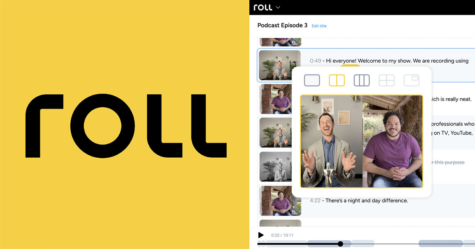  roll iphone app uses simulate camera movement 