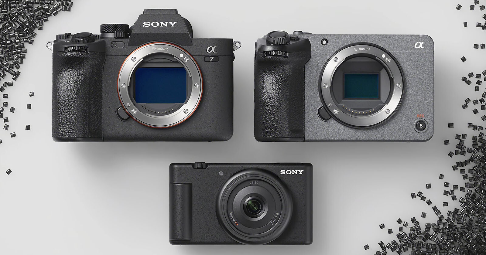  sony makes cameras recycled material called sorplas 