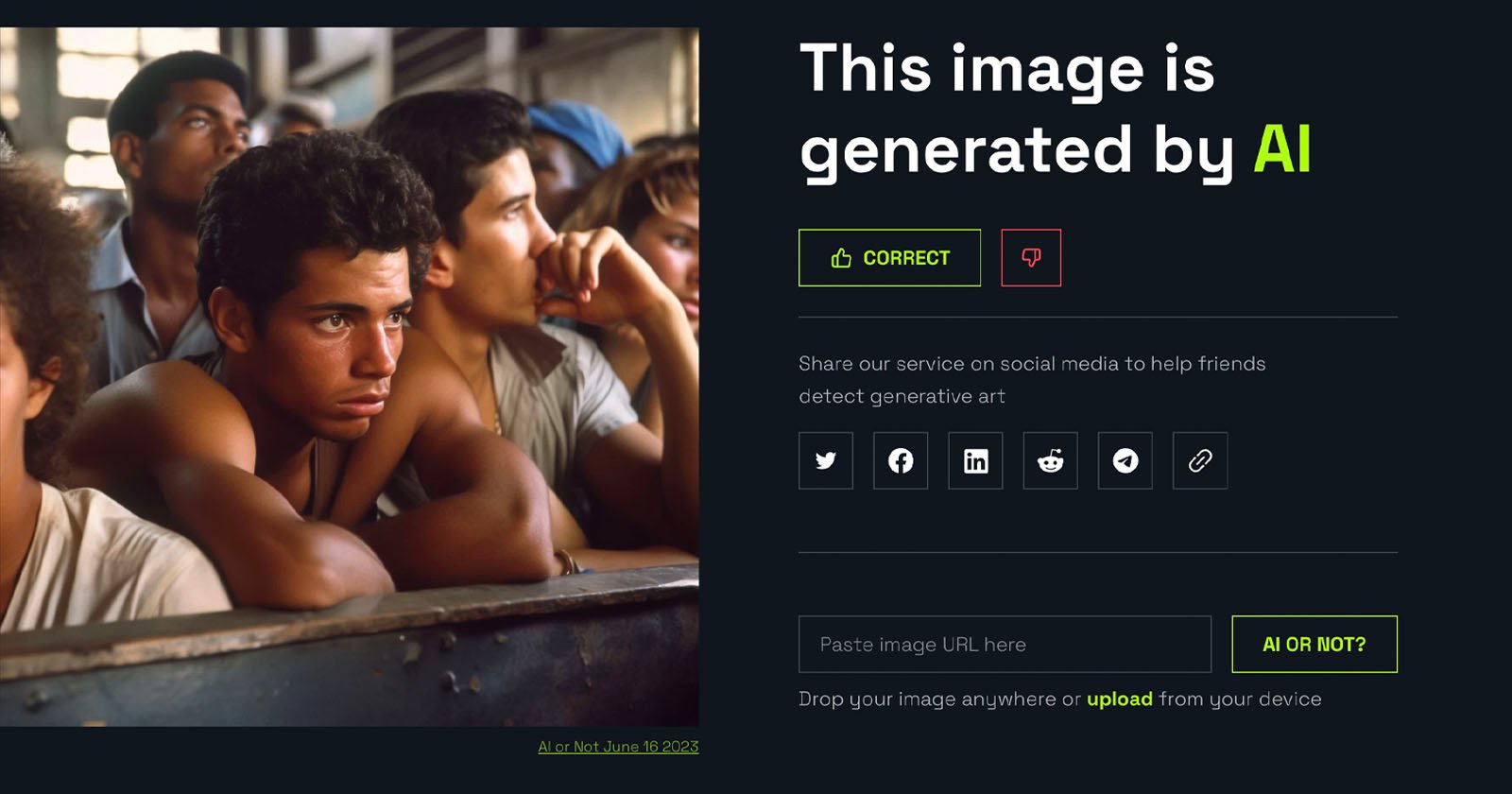 AI or Not is a Free Web App That Claims to Detect AI Generated Photos