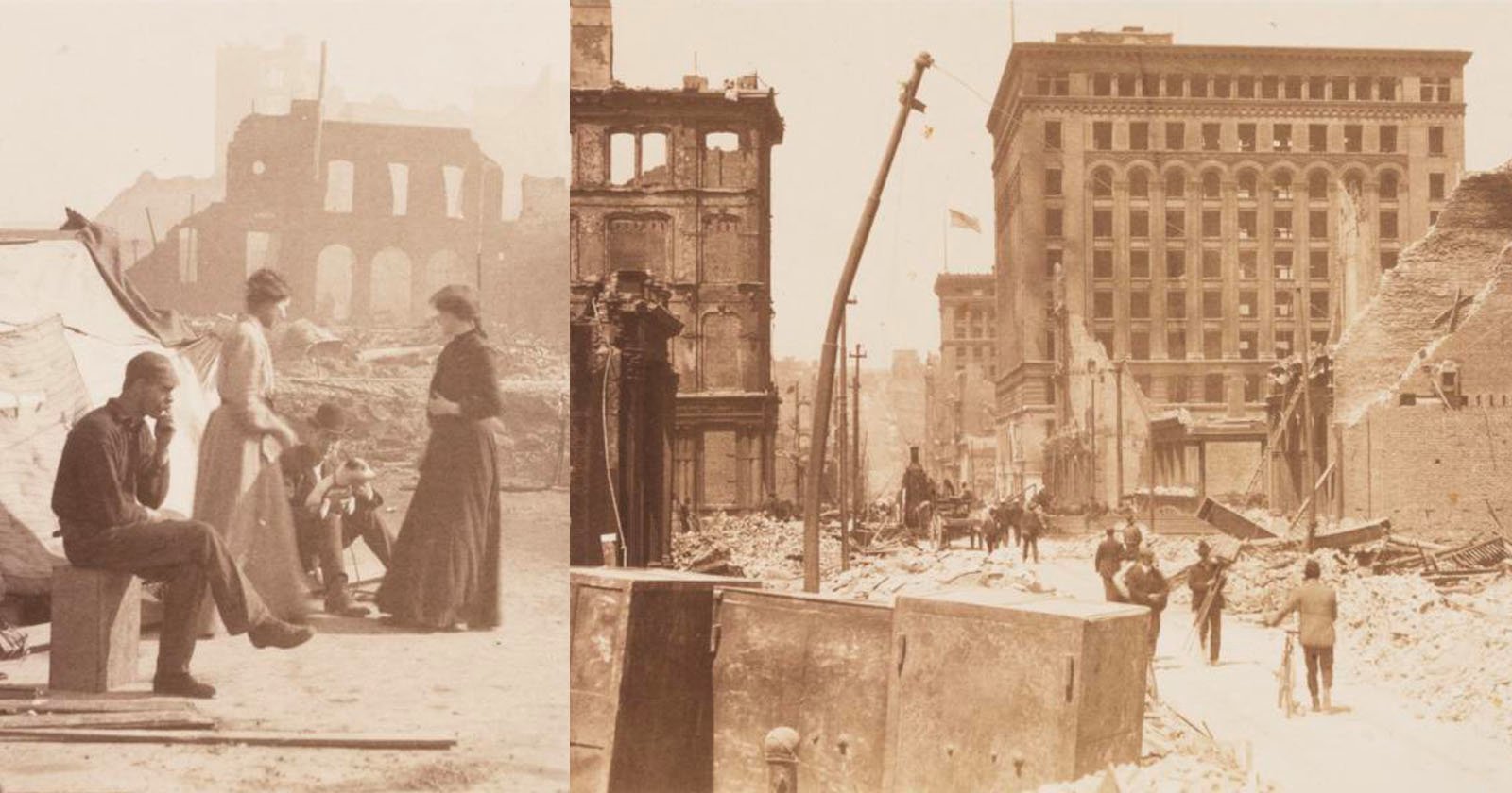 Rare Photographs of the 1906 San Francisco Earthquake up for Auction
