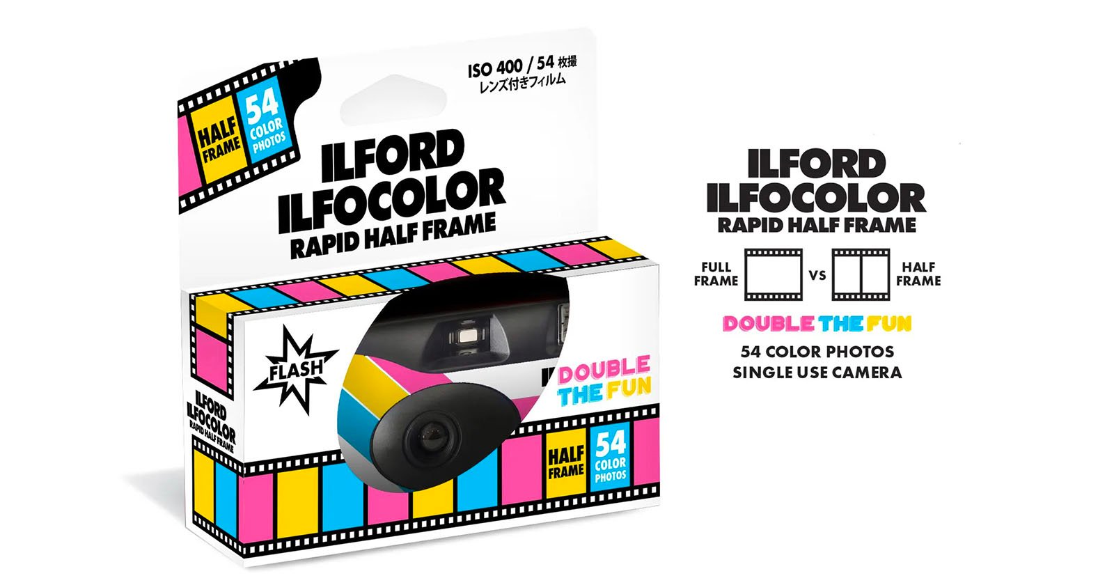 Ilfords New Disposable Camera is the Ilfocolor Rapid Half Frame