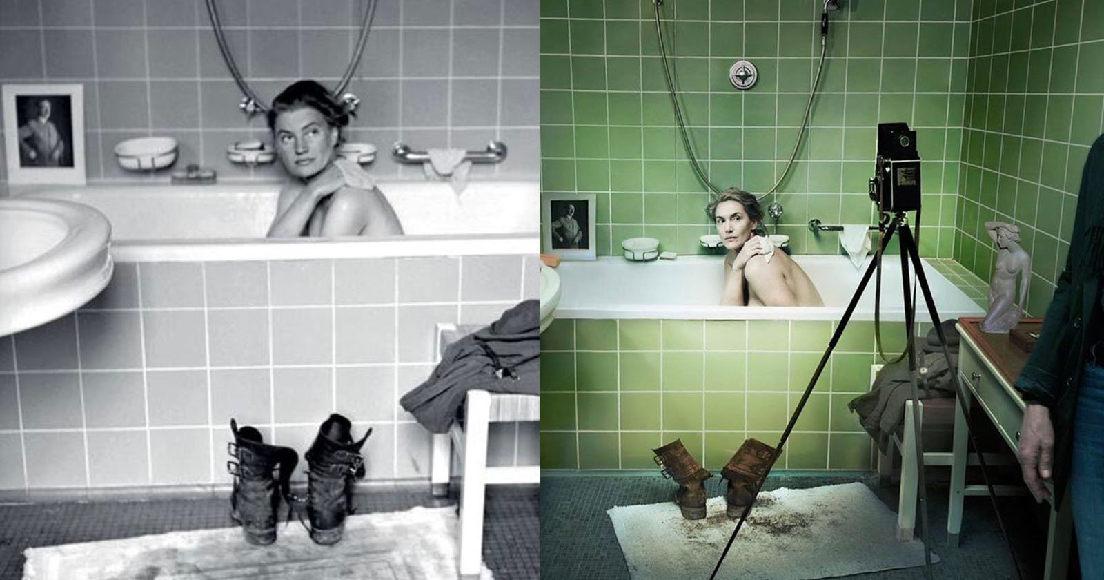 Annie Leibovitz Recreates Photo of Lee Miller in Hitlers Bathtub With Kate Winslet