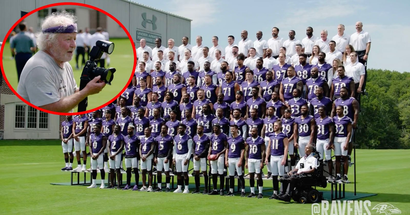 Baltimore Ravens Mic Up Their Photographer During Chaotic Team Photo Day