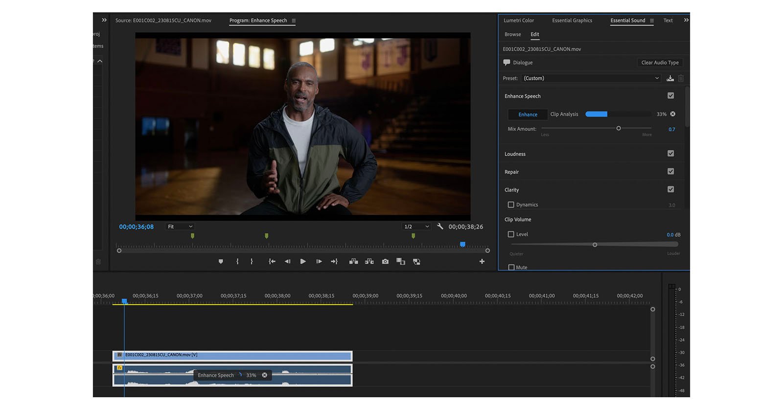 Adobe Premiere Pro Uses AI to Enhance Speech
